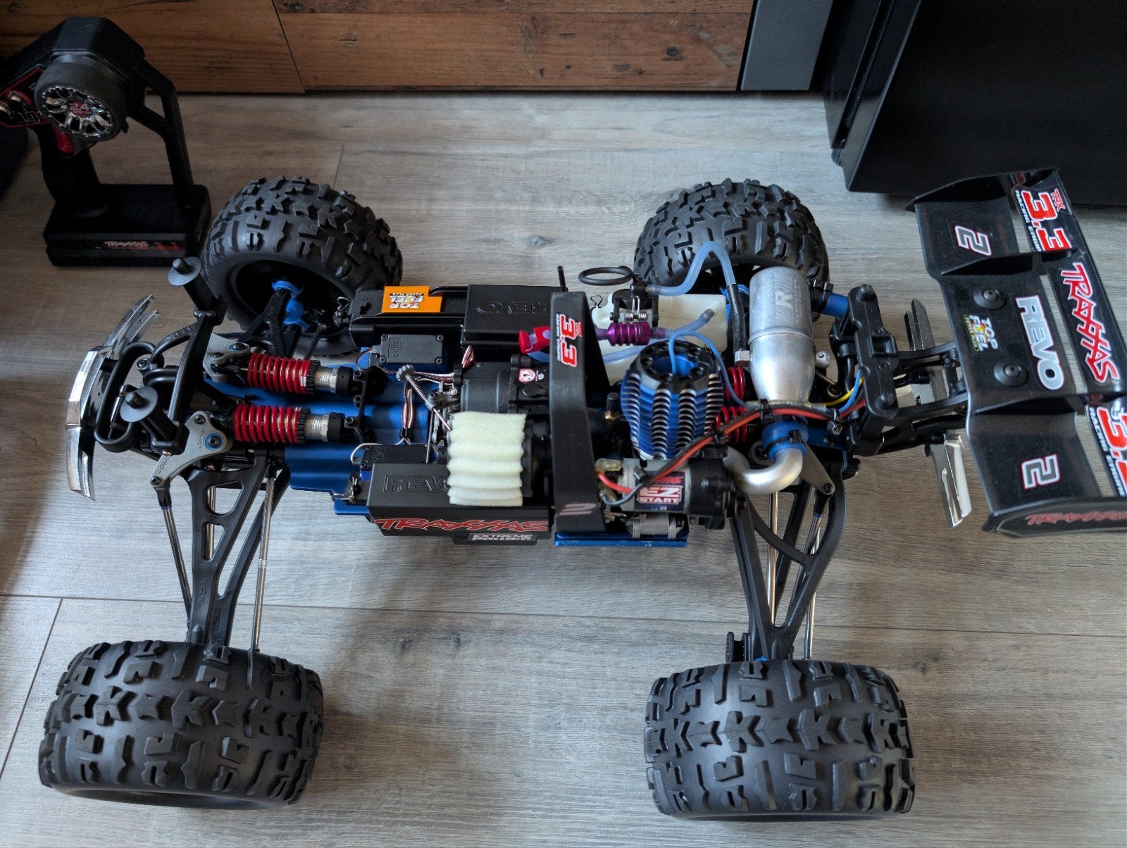 Traxxas Revo 3.3 zgan overcompleet, Ophalen, Nitro, Auto offroad
