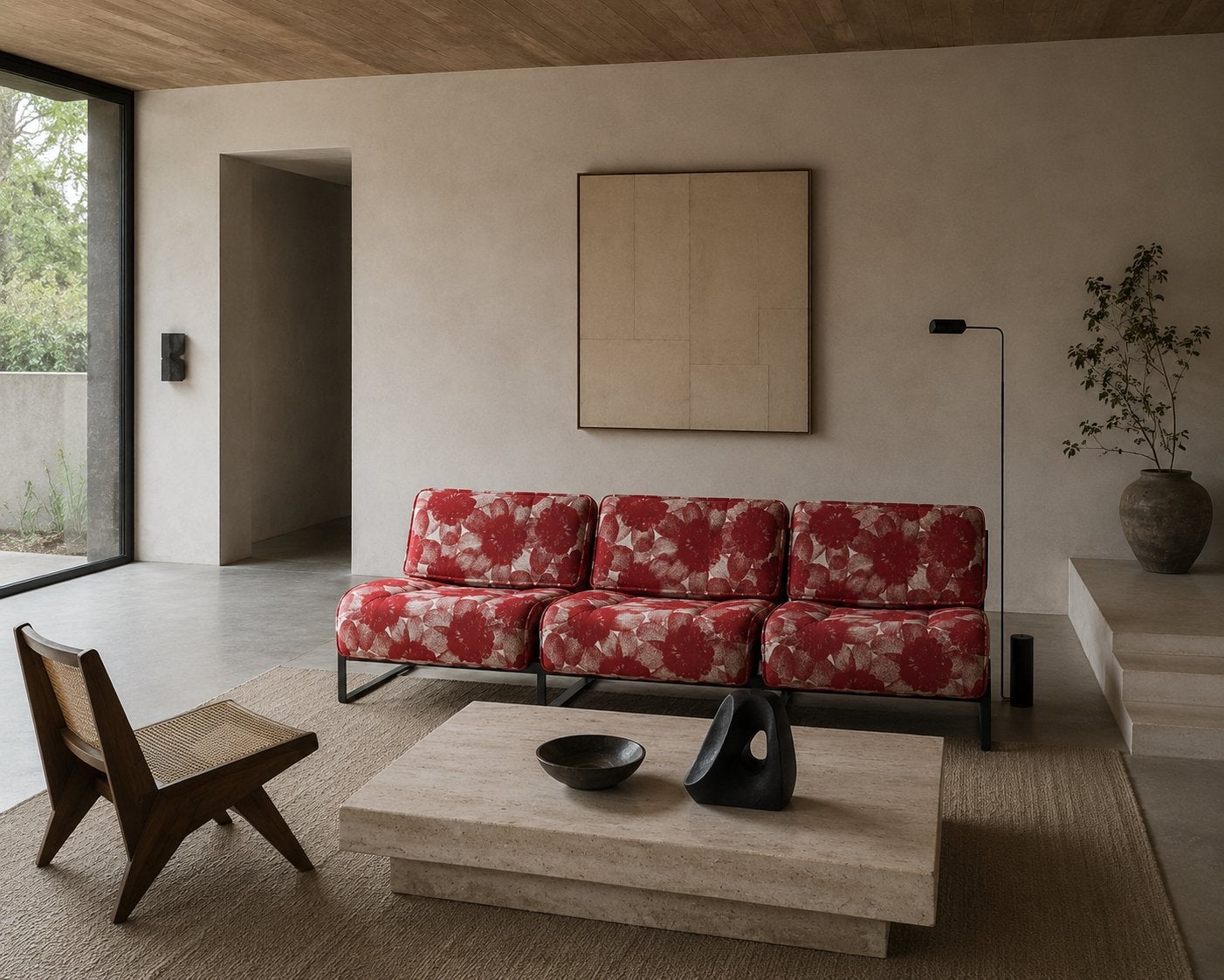 Vico Magistretti Veranda Bank voor Cassina, Huis en Inrichting, Ophalen, Zo goed als nieuw, 75 tot 100 cm, Minder dan 150 cm
