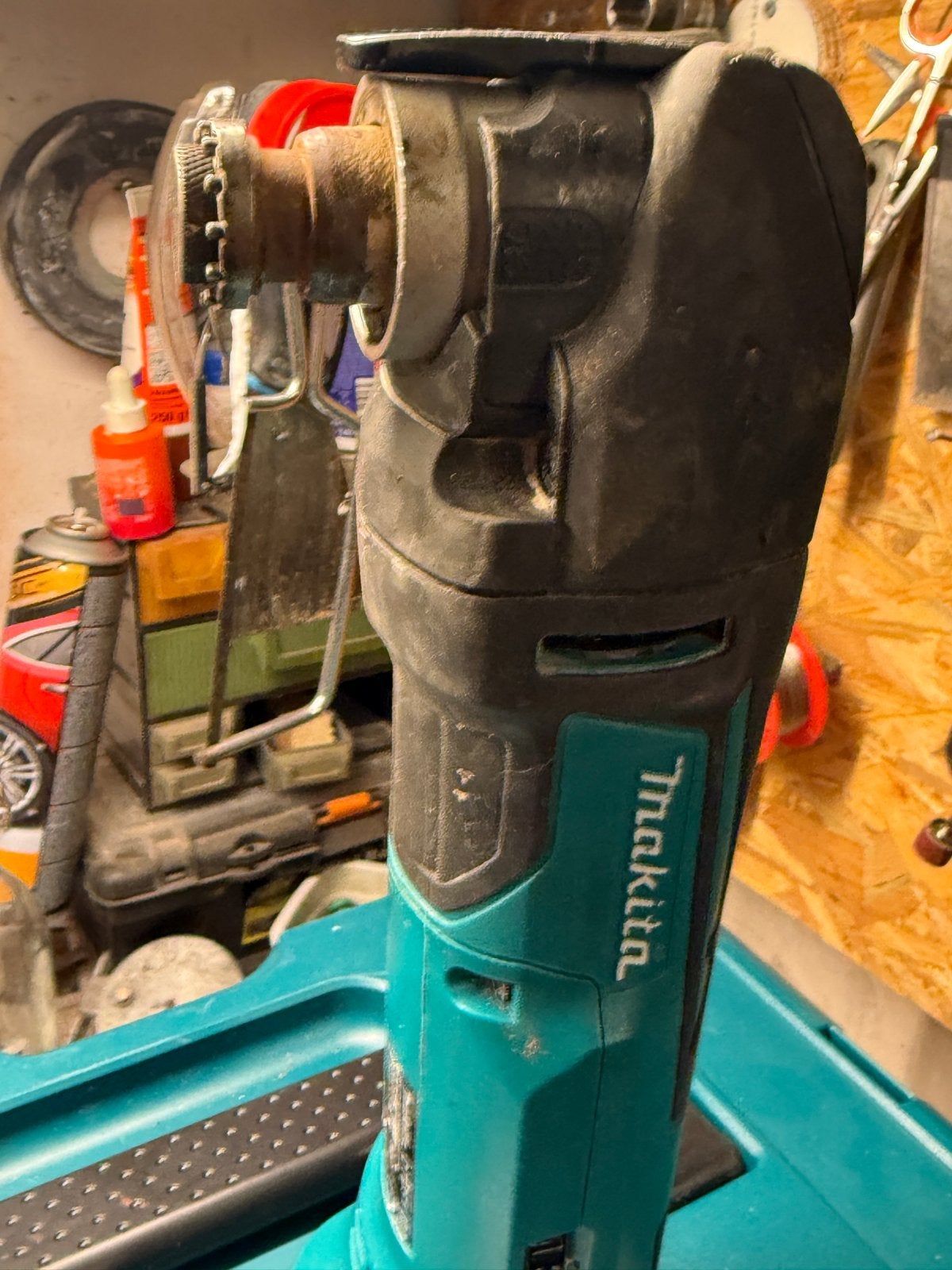 Makita DTM51Z 18V Li-Ion Accu multitool body - snelwissel, Ophalen of Verzenden, Gebruikt, Multitool, Makita