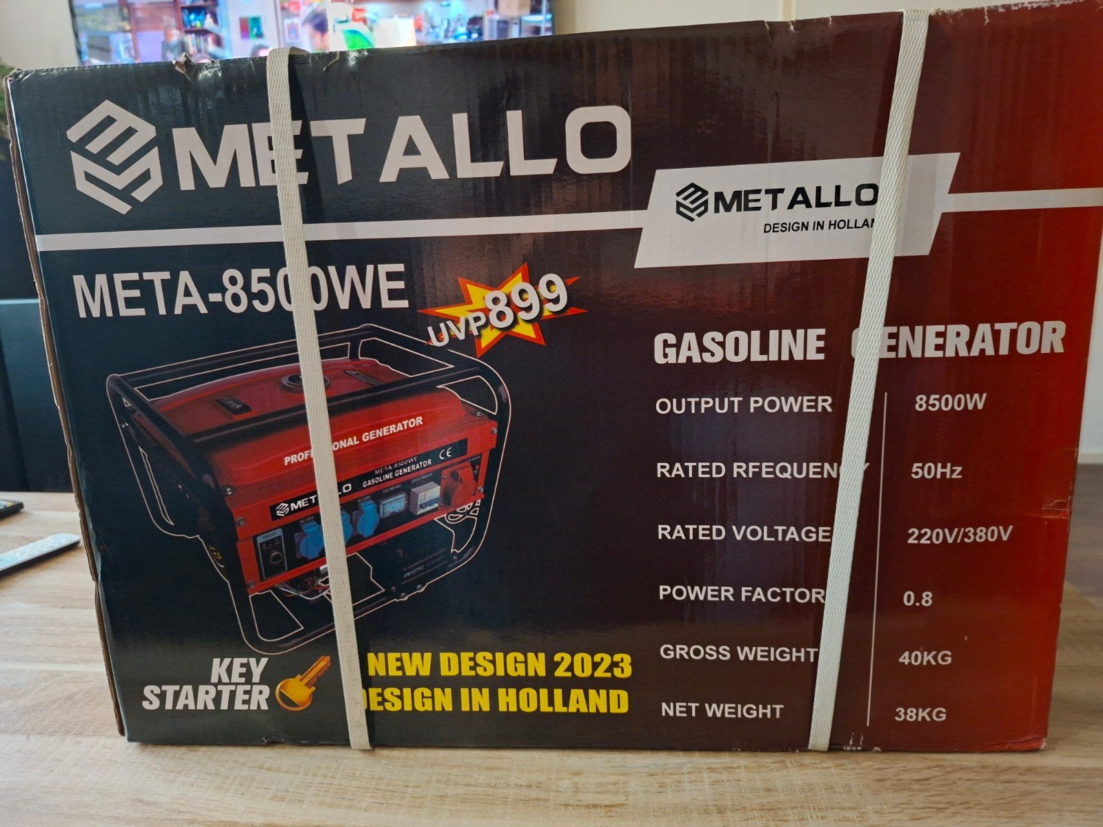 Metallo Benzine Generator 8.5 kW - Nieuw in doos, Ophalen of Verzenden