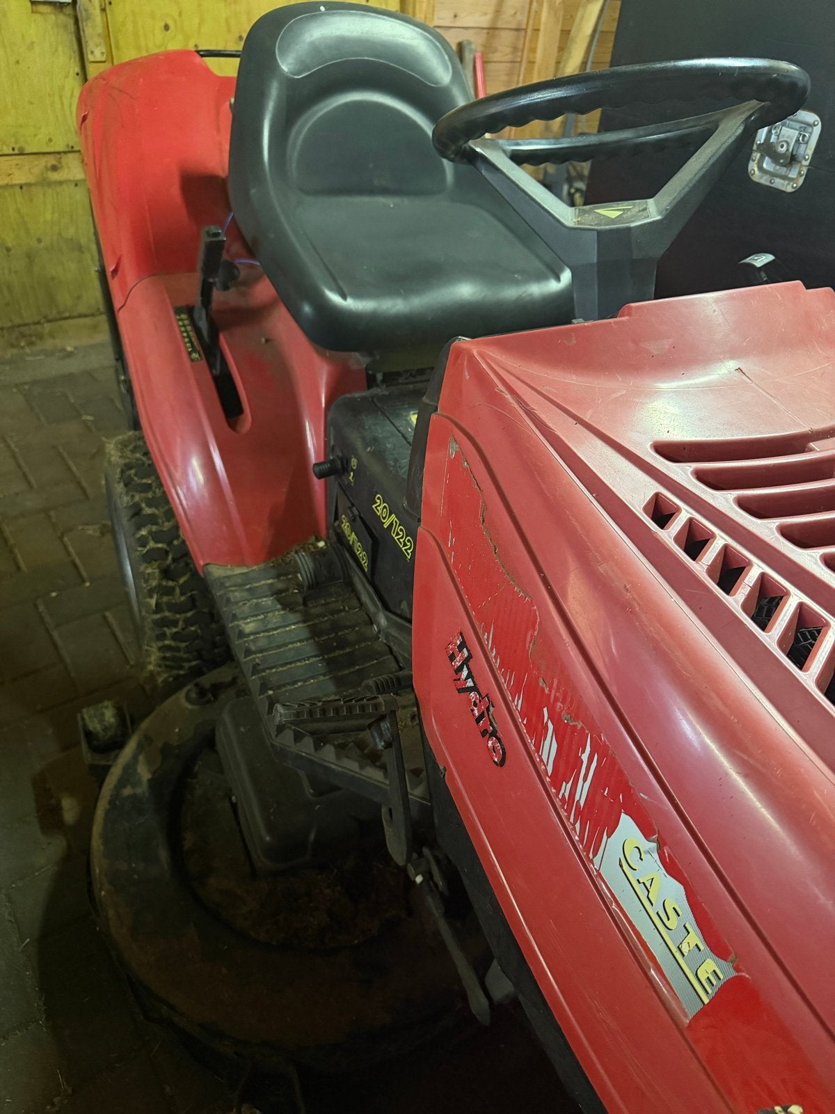 Castel Garden Zitmaaier 20/122 - voor klusser of onderdelen, Cirkelmaaier, Gebruikt, Ophalen of Verzenden, Benzine-grasmaaier