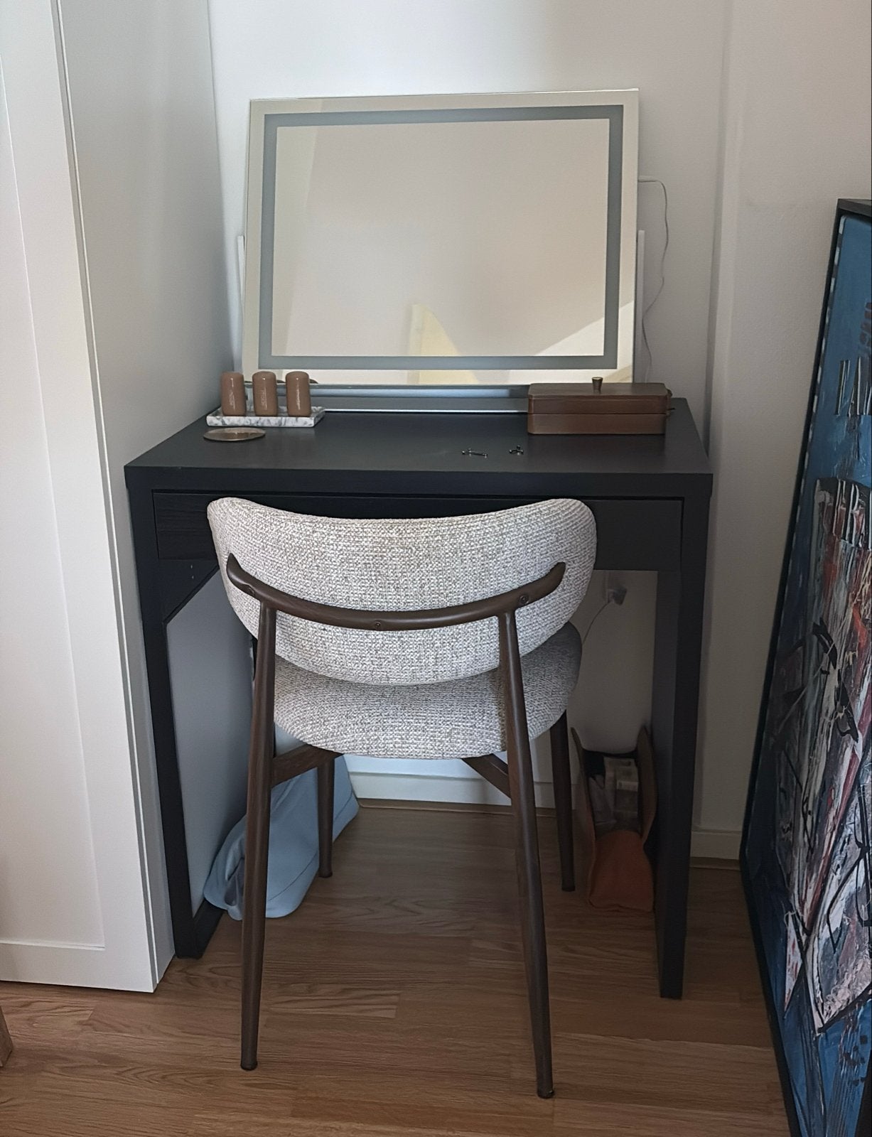 IKEA MICKE Bureau - Zwartbruin, 73x50 cm, als nieuw, Ophalen, Zo goed als nieuw, IKEA, Zwart