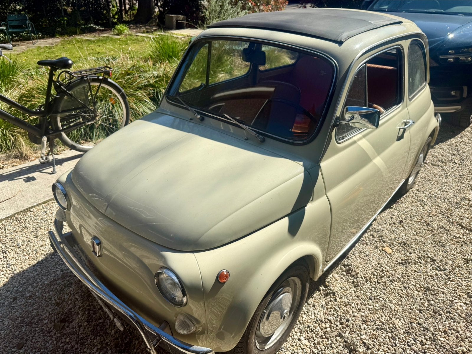 Fiat 500 oldtimer Crème, foto 5