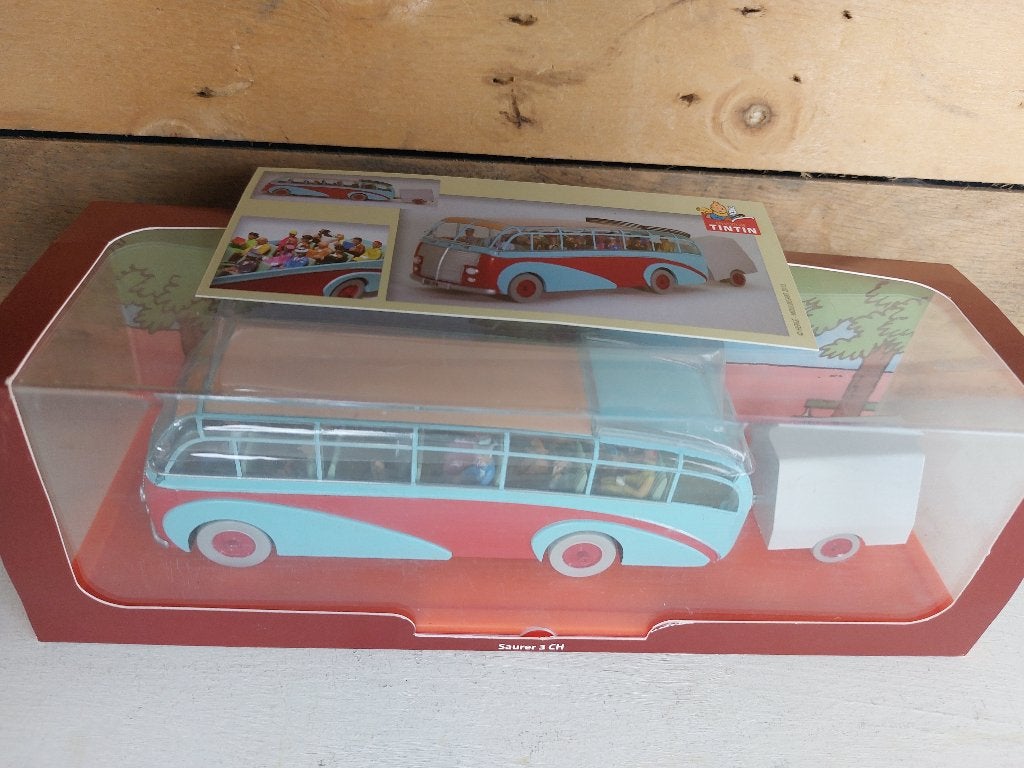Kuifje de autobus van Swissair, Verzamelen, Verzenden, Kuifje, Zo goed als nieuw, Beeldje of Figuurtje