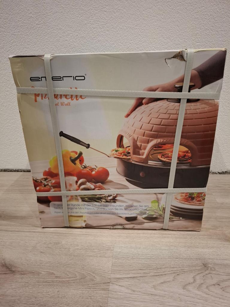 EMERIO Pizzarette - 6 persoons, Witgoed en Apparatuur, Ovens, Nieuw, Pizzaoven, Overige merken, Minder dan 45 cm, Minder dan 45 cm