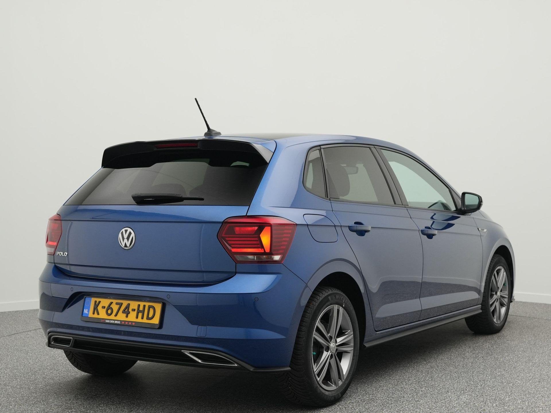 Volkswagen Polo R-Line 1.0 TSI 95 PK Highline Automaat | Nav, Auto's, Stof, Gebruikt, Euro 6, 95 pk