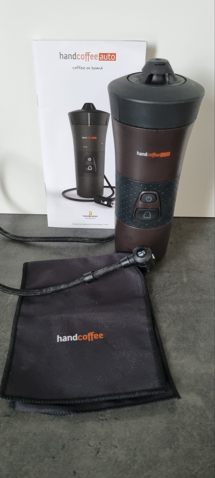 Handcoffee Auto - Koffiezetapparaat voor onderweg, Ophalen of Verzenden, Zo goed als nieuw, Koffiemachine