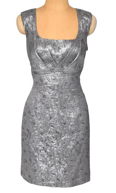 Nieuwe Coast jurk, jurkje, feestjurk, zilver, Mt. L, Overige typen, Overige kleuren, Verzenden, Maat 42/44 (L)