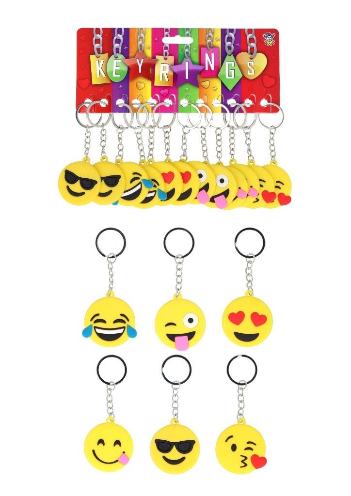 PARTIJ SLEUTELHANGERS LACHGEZICHTJES, ., Nieuw, Ophalen of Verzenden, .