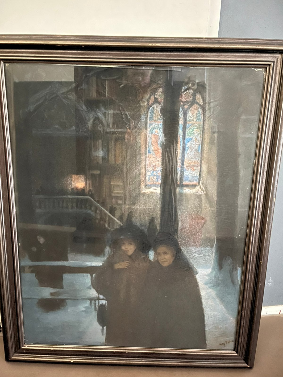Willy Thiriar groot schilderij, Ophalen, Rechthoekig