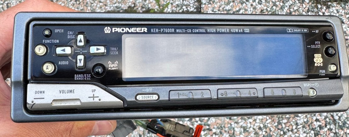 Pioneer KEH-P7600R cassettedeck autoradio Bluetooth module, Ophalen of Verzenden, Zo goed als nieuw