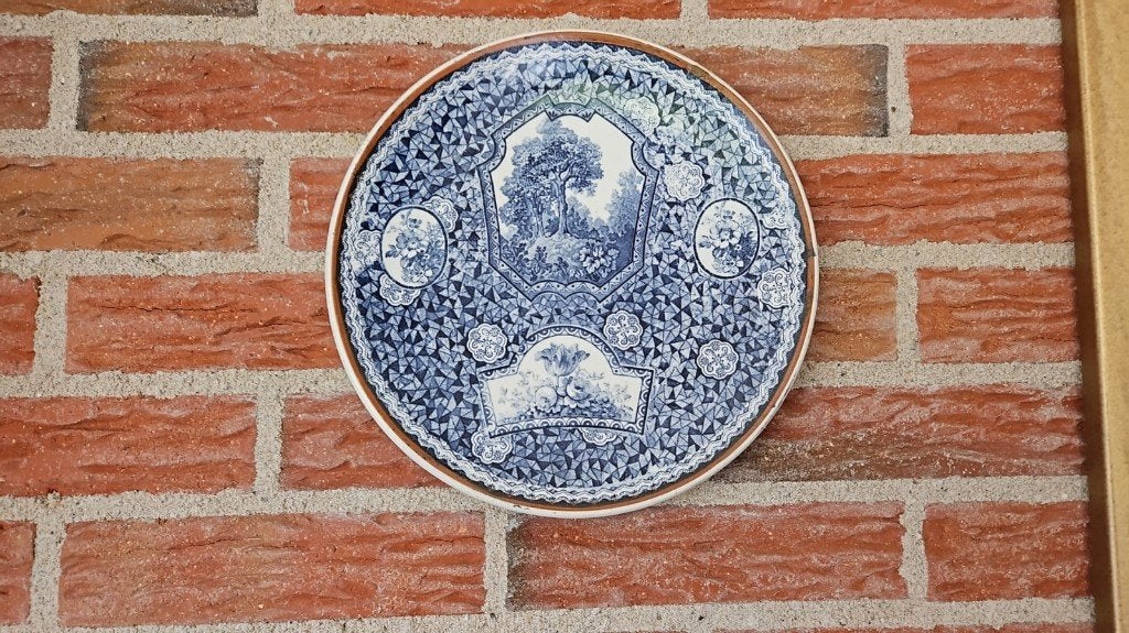 wandbord wand bord porselein antiek Villeroy en Boch 25 cm, Antiek en Kunst, Ophalen of Verzenden