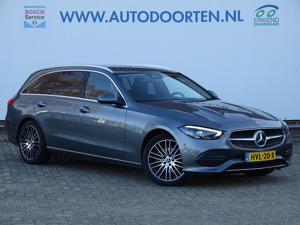 Mercedes-Benz C-klasse Estate 180 AMG Line|Trekhaak wegkl.|S, Auto's, Automaat, 4 cilinders, Leder en Stof, Hybride Elektrisch/Benzine