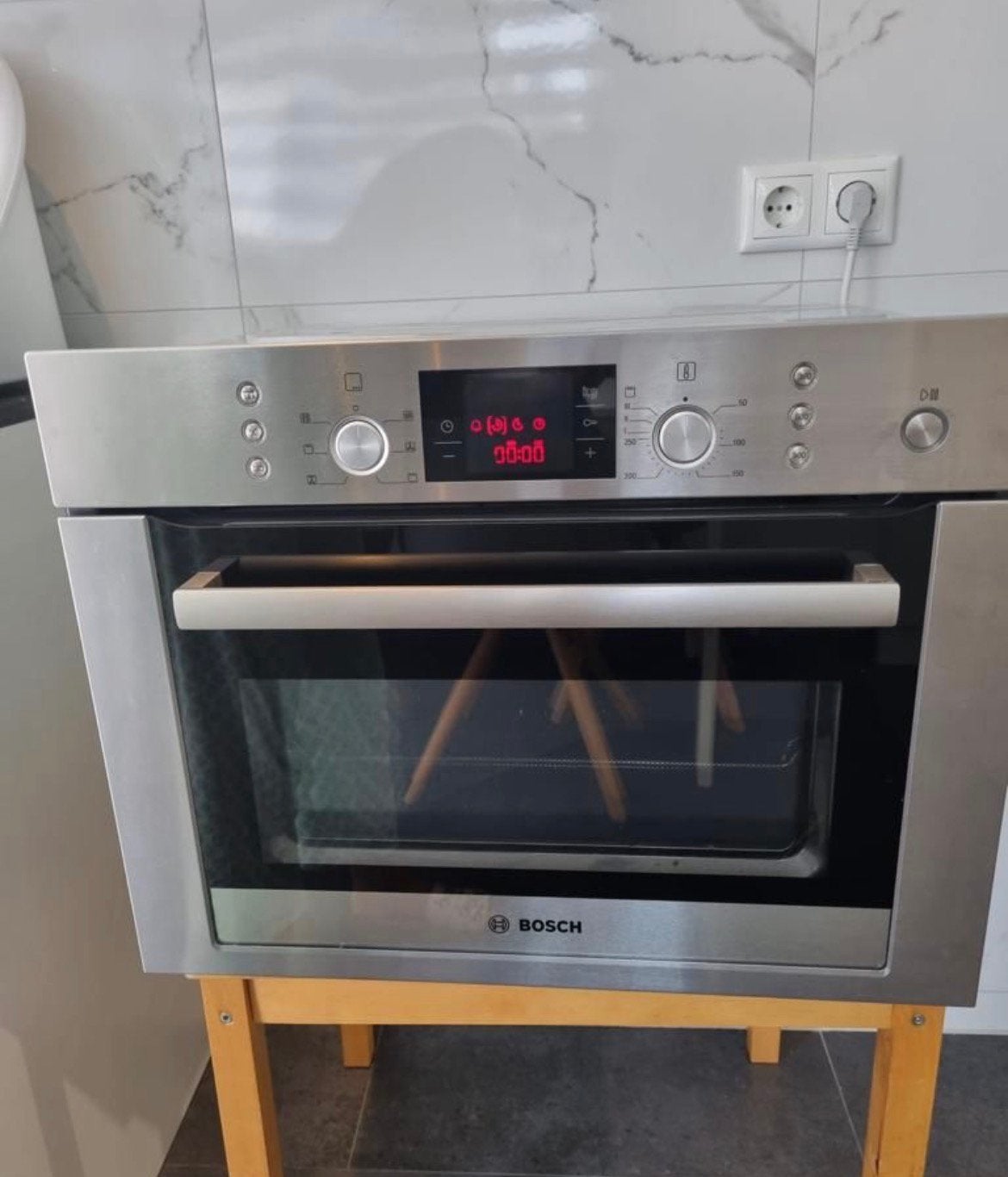 Luxe Bosch inbouw combimagnetron oven, Ophalen, Bosch, Inbouw, Hete lucht