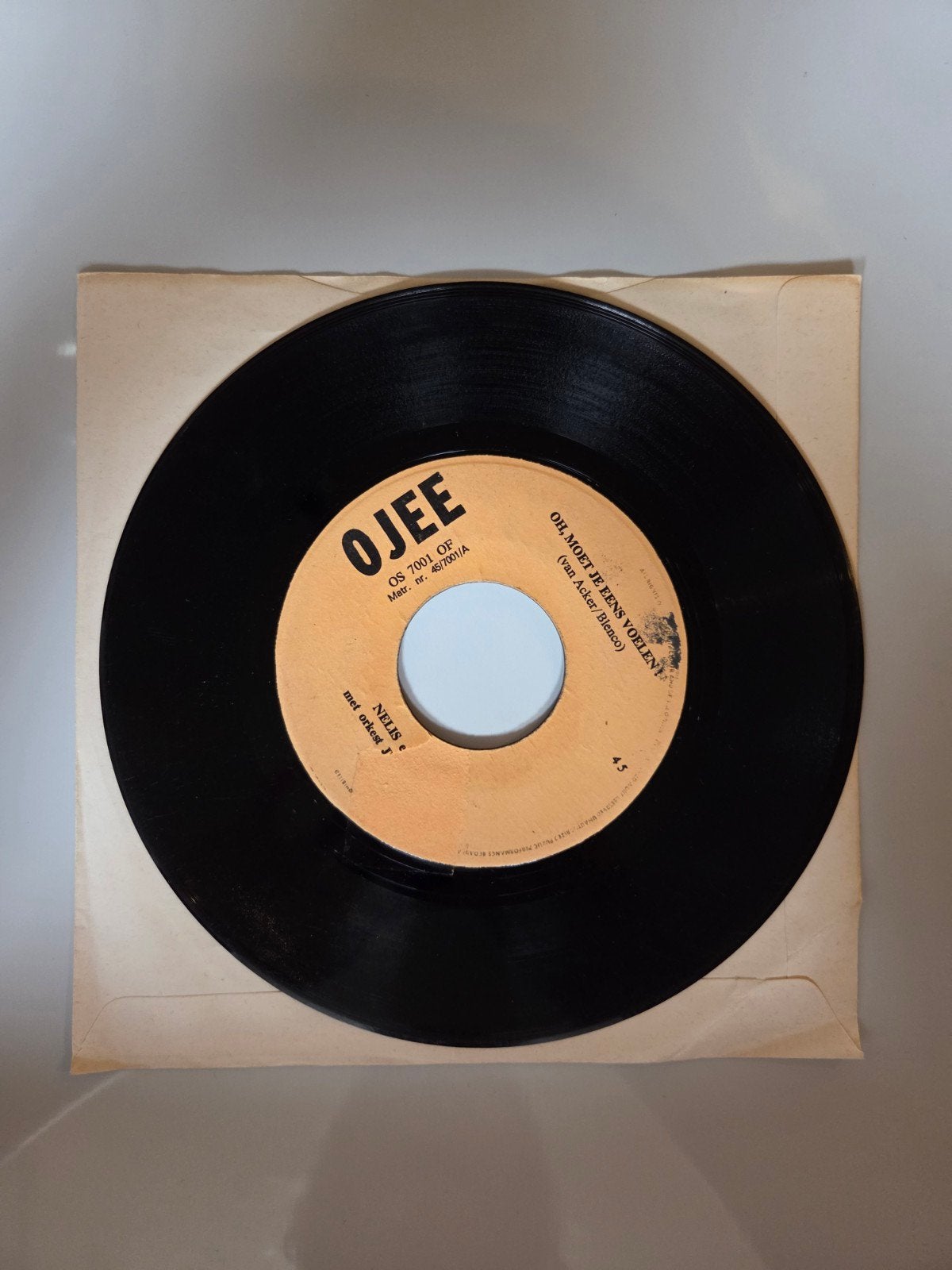 Nelis en Bart - Oh, moet je eens voelen !, Ophalen of Verzenden, Gebruikt, 7 inch, Nederlandstalig