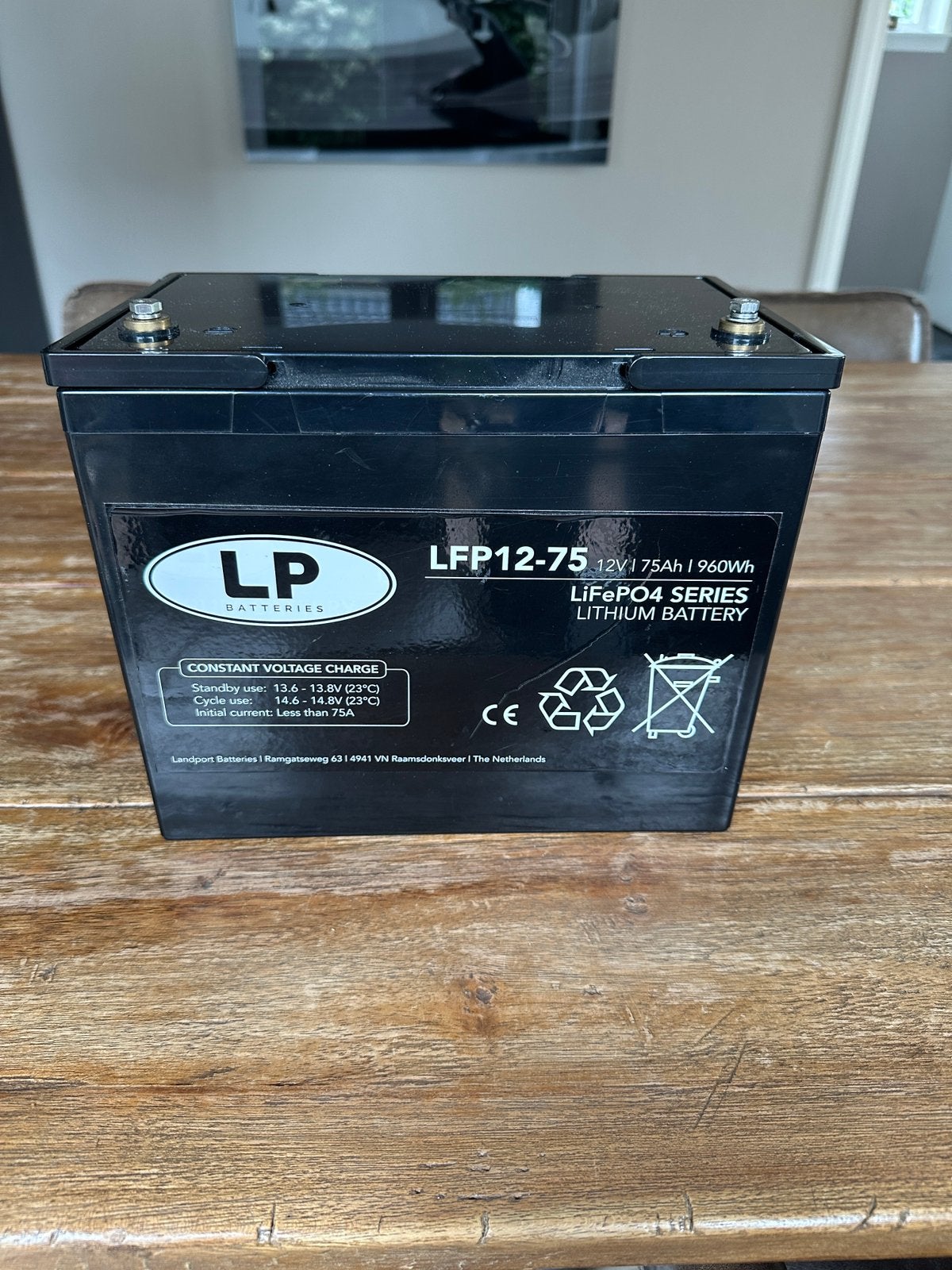 Lithium accu van Landport Batteries., Caravans en Kamperen, Camper-accessoires, Ophalen, Zo goed als nieuw