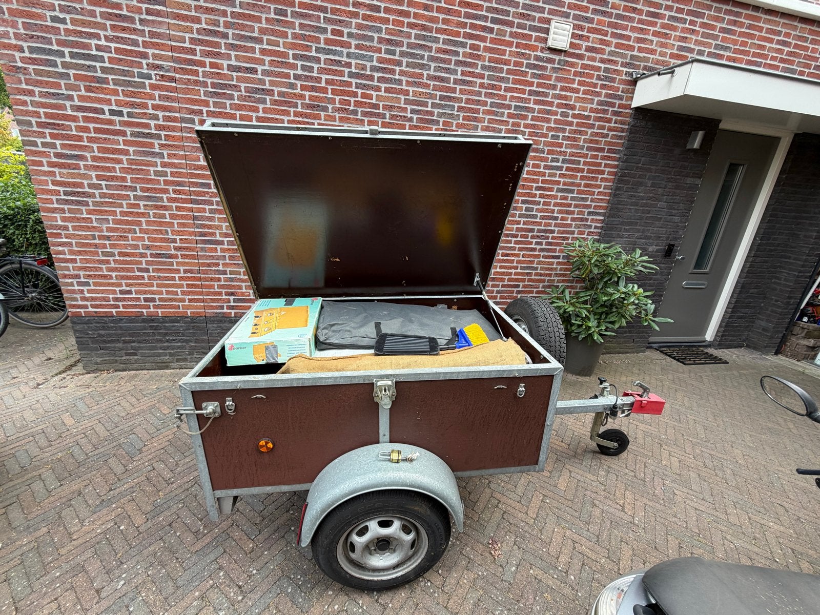 Compacte Bagagewagen 150x100x50 - Ideaal voor vakantie, Auto diversen, Aanhangers en Bagagewagens, Ophalen, Gebruikt