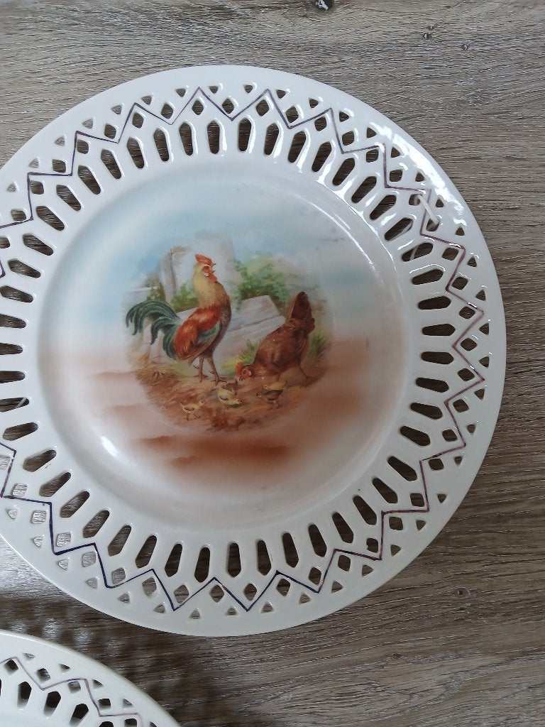 3 wandbordjes met kippen, Ophalen of Verzenden