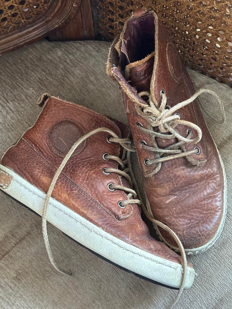 Bruine blackstone leren kinderschoenen maat 33, Gebruikt, Schoenen, Ophalen of Verzenden, Jongen