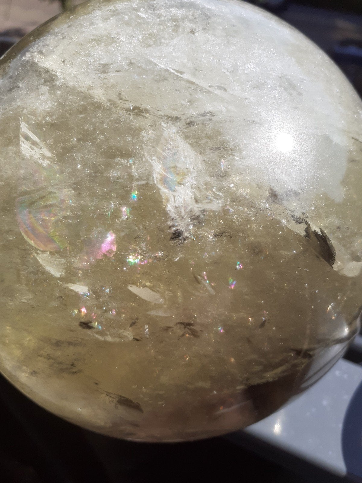 Citrien Bol 3.5 kilo/13,5 cm AAA Kwaliteit ., Verzamelen, Mineralen en Fossielen, Ophalen of Verzenden