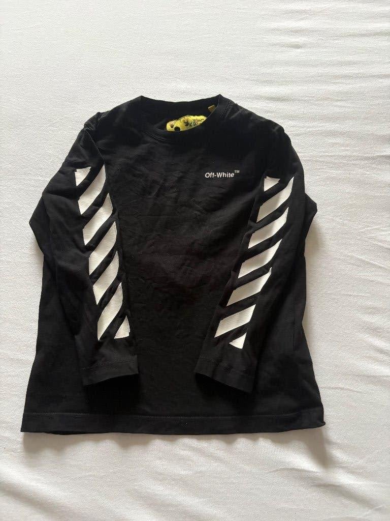 Offwhite longsleeve, Jongen of Meisje, Ophalen of Verzenden, Zo goed als nieuw, Shirt of Longsleeve