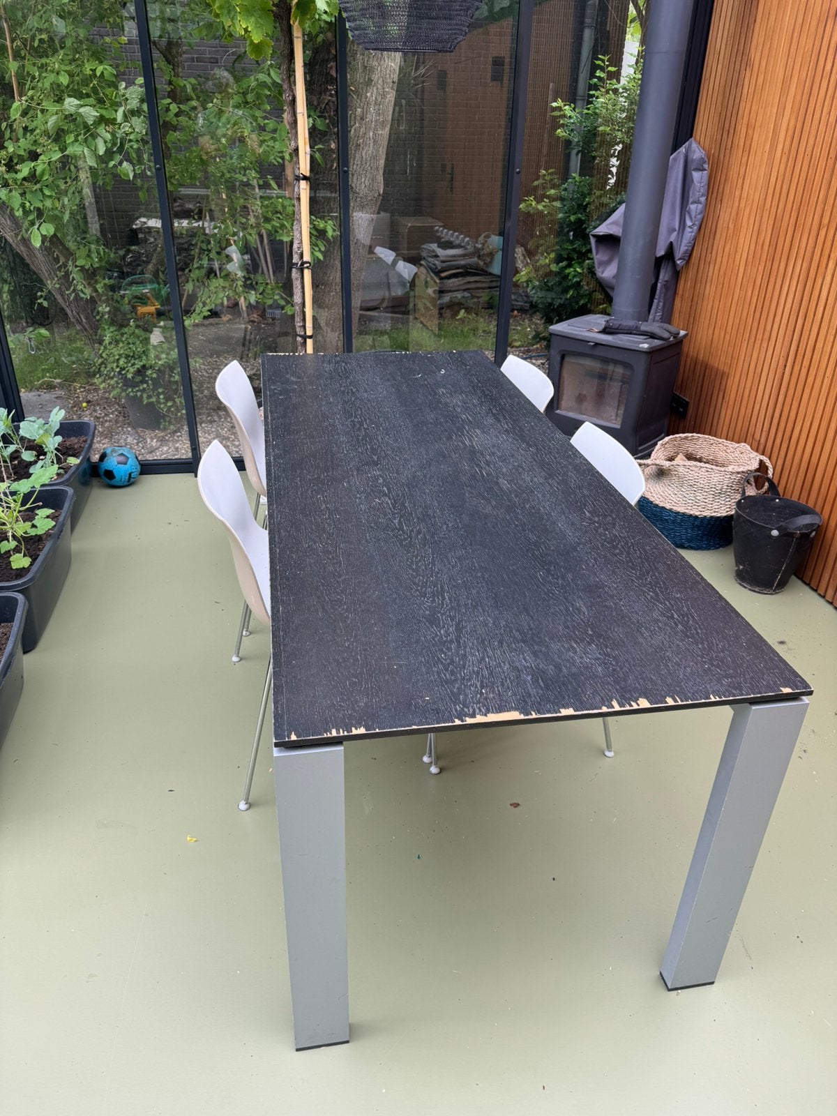 Gratis design Arco  tafel, Ophalen, Gebruikt, Rechthoekig, Aluminium