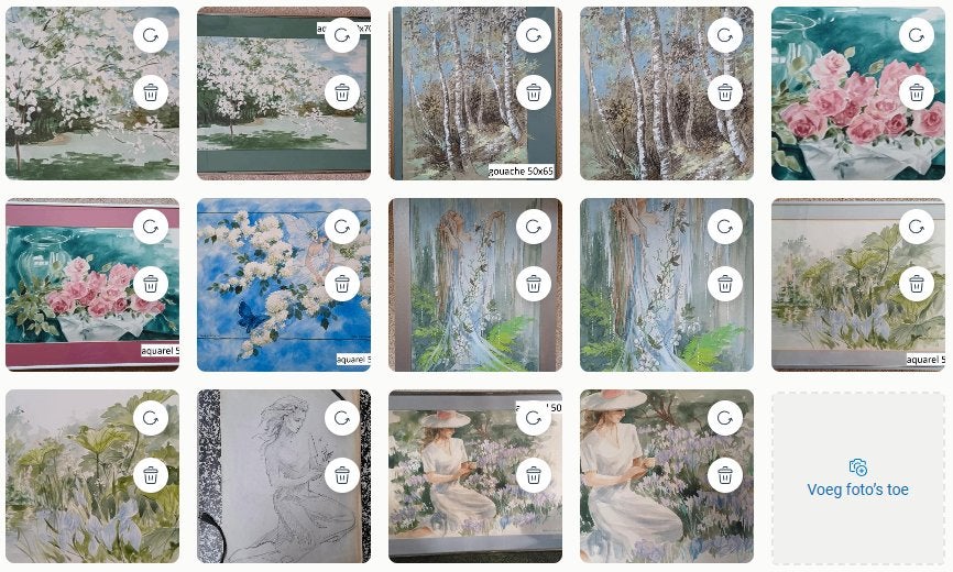 Galerie Els ten Cate – diverse schilderijen, Ophalen