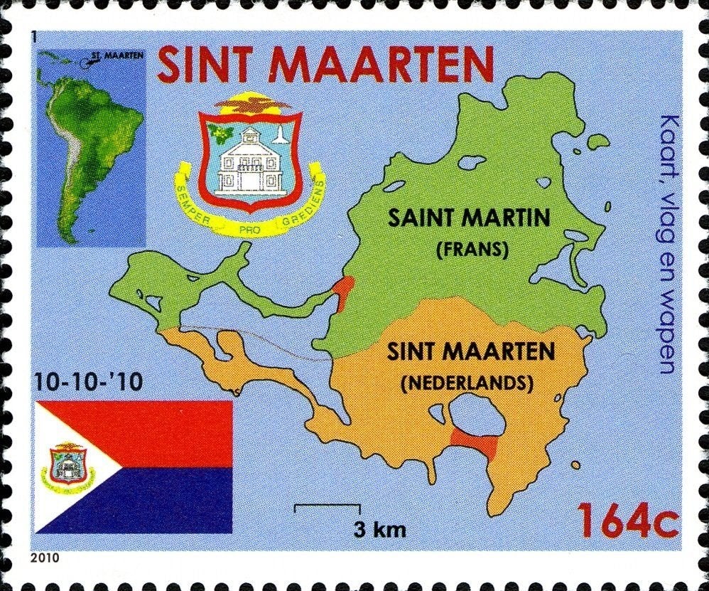 01-07 Sint Maarten 1 postfris, Verzenden, Postfris