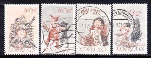 1539 - Nederland nvph 1275/1278 gestempeld , Kinderzegels, Postzegels en Munten, Postzegels | Nederland, Verzenden, Na 1940, Gestempeld