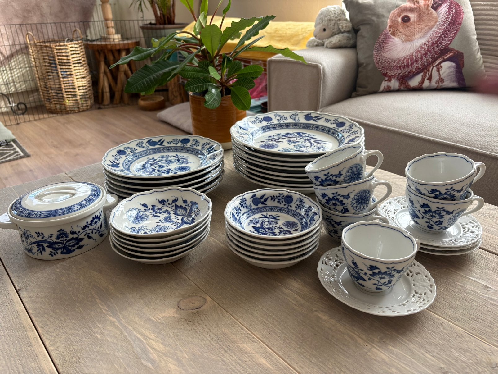Prachtig Hutschenreuther Zwiebelmuster porseleinen servies, Ophalen