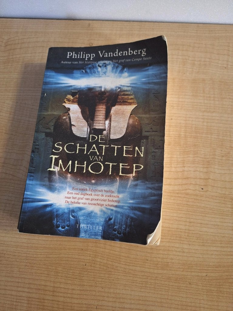 boek de schatten van Imotep - Philippe Vandenberg, Ophalen of Verzenden, Zo goed als nieuw