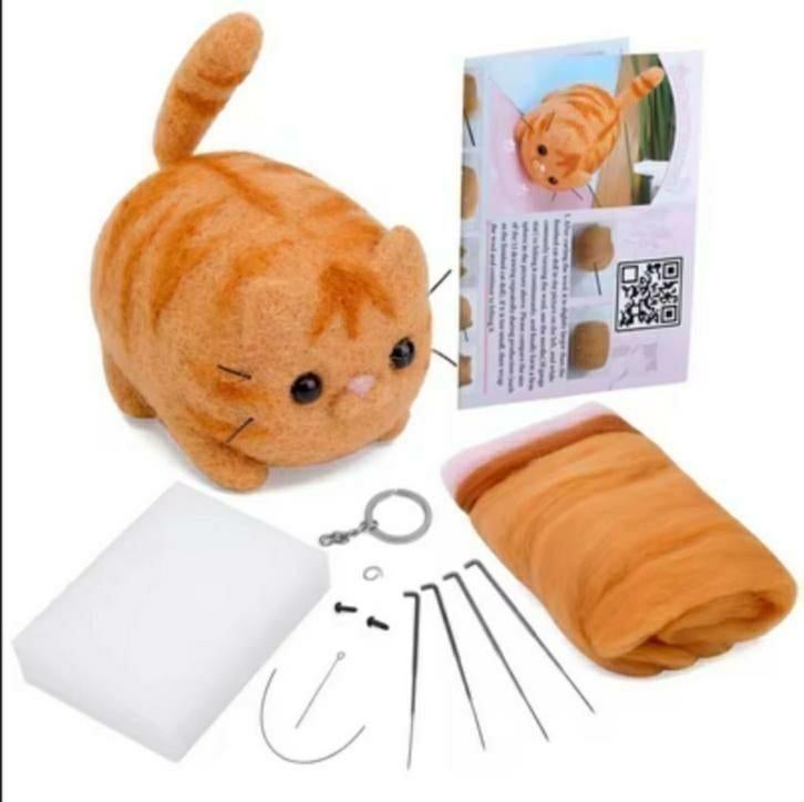 Naaldvilten voor beginners: Alles om je eigen poes te maken, Hobby en Vrije tijd, Ophalen of Verzenden, Nieuw, Figuurtje(s), Wolvilt