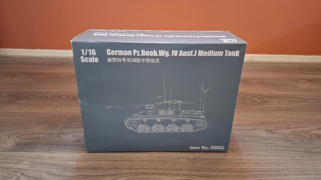 German Pz.Beob.Wg. IV Ausf.J 1:16 RC Tank – Medium Tank, Overige merken, Ophalen of Verzenden, Zo goed als nieuw, Tank