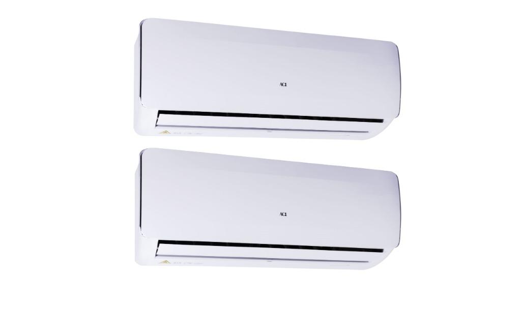 AIRCO  AC1 Duo-Split "Freedom+" 5.0kW Buitenunit + 2x 2.5kw, Witgoed en Apparatuur, Airco's, Koelen en Ontvochtigen, Timer, Nieuw