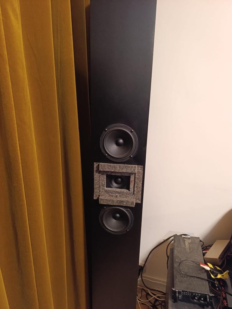 Dunlavy SC II (plus klipsch sub), Zo goed als nieuw, 120 watt of meer, Front, Rear of Stereo speakers, Ophalen