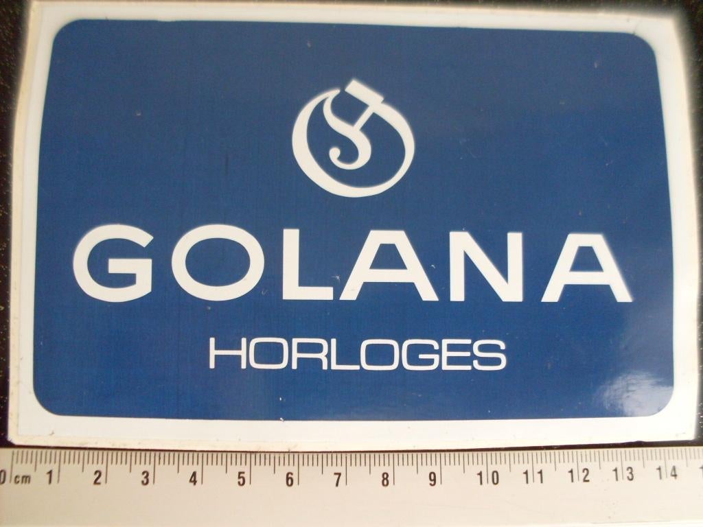 ruit sticker Golana horloges logo, Ophalen of Verzenden, Zo goed als nieuw, Merk