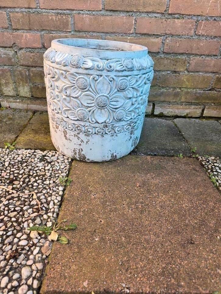Bloempot, Ophalen, Rond, Zo goed als nieuw, Minder dan 25 cm
