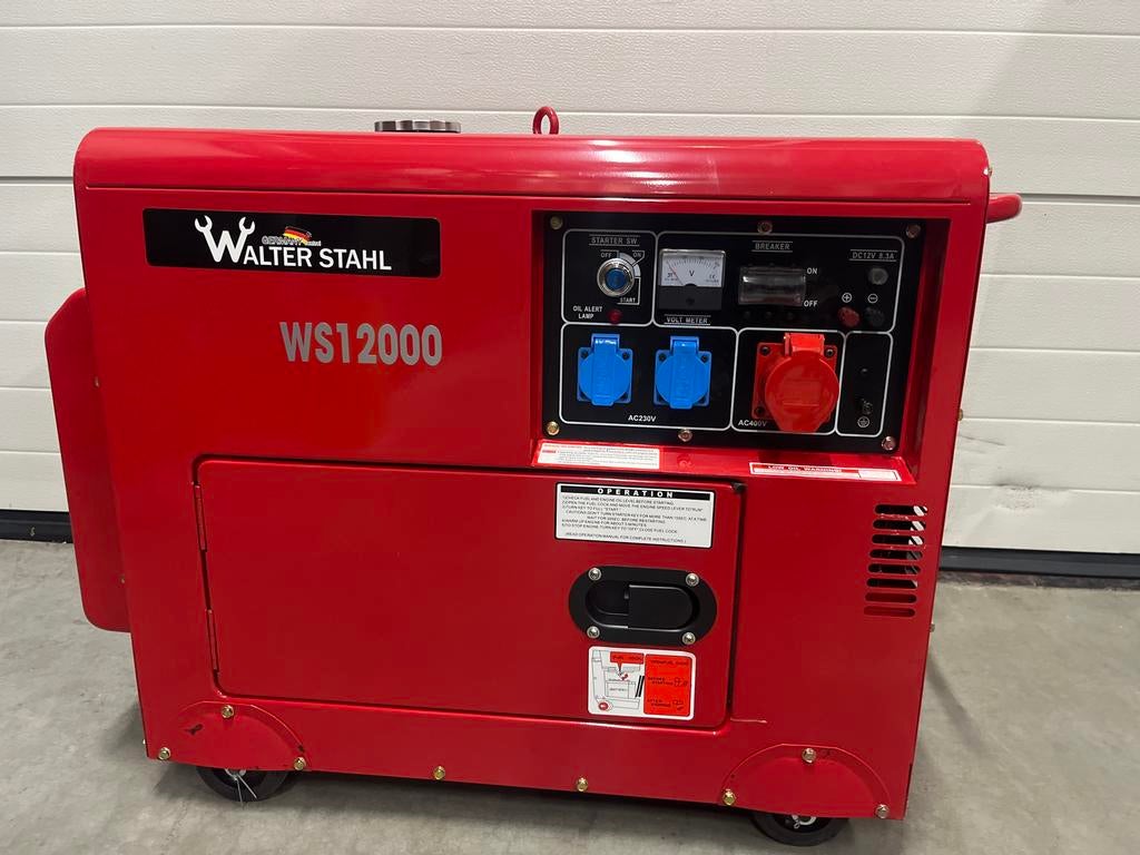 Walter Stahl WS 12000 Diesel Generator - Nieuw in doos, Ok, Dieselolie, Nieuw, Ophalen of Verzenden