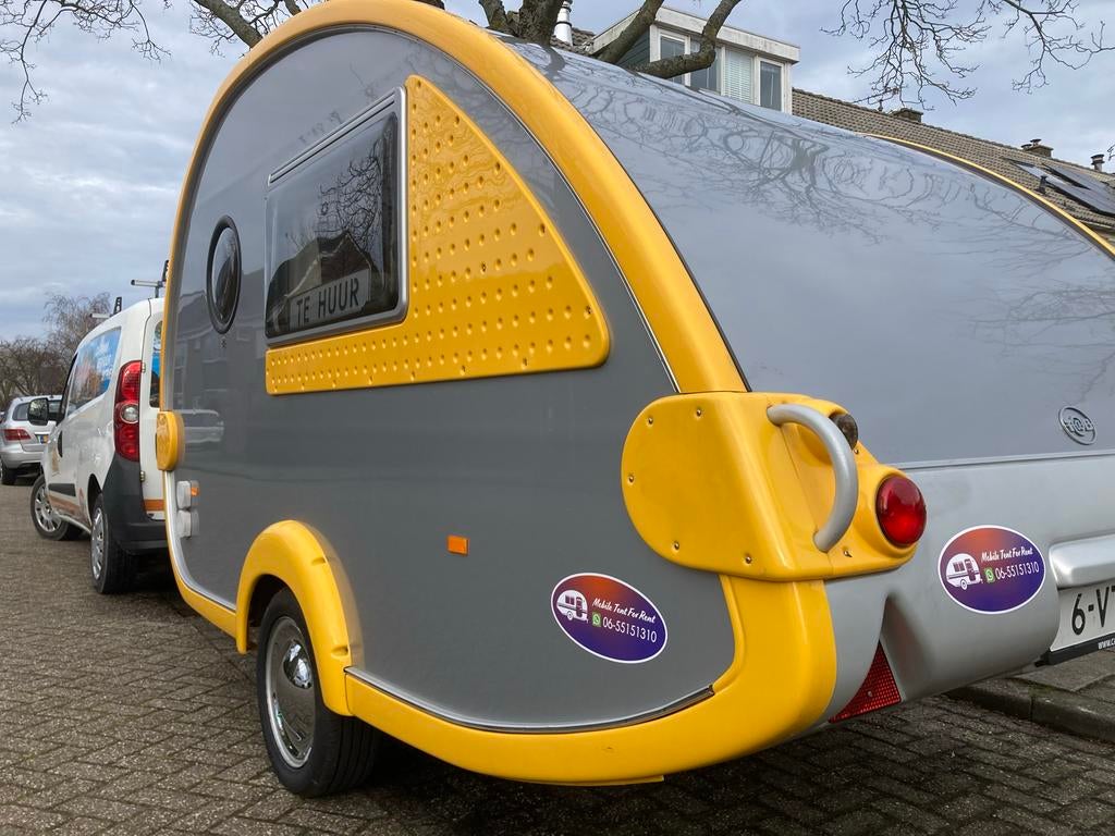 Leuke T@b Tab 320 caravan te huur!, Caravans en Kamperen, Caravans, Standaardzit, Koelkast, T@b, Tot 4 meter