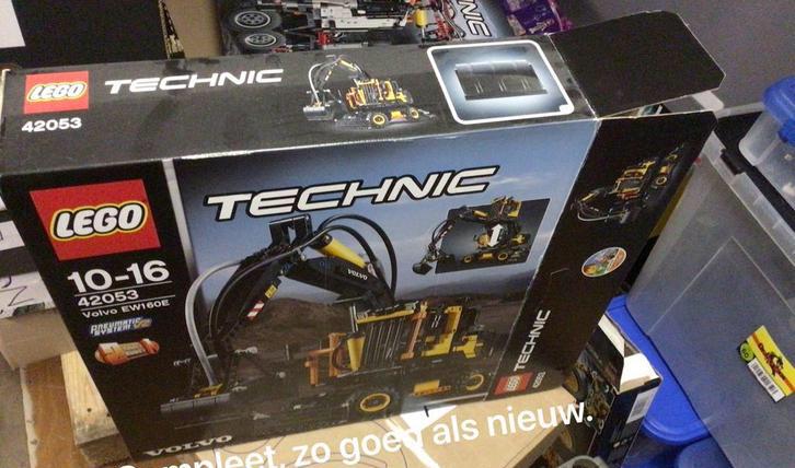 Lego Technic Volvo EW160E 42053 - Zo goed als nieuw!, Ophalen of Verzenden, Zo goed als nieuw, Complete set, Lego