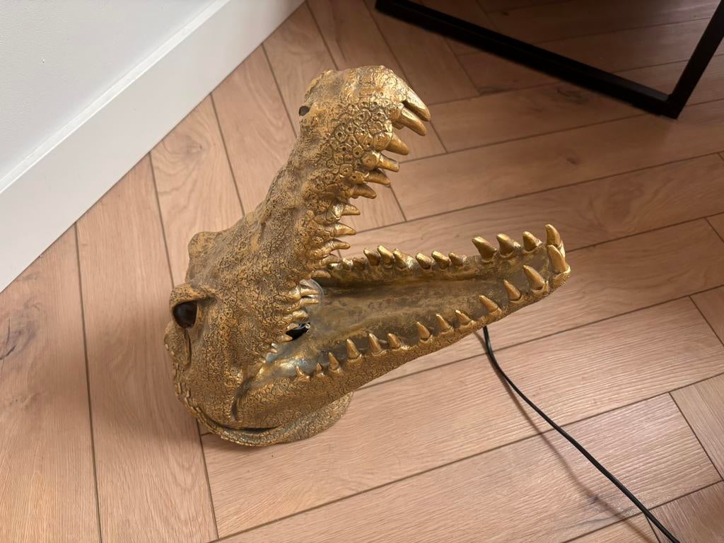 WERNS krokodil Alberto Aligatore wandlamp goud, Ophalen of Verzenden, Zo goed als nieuw