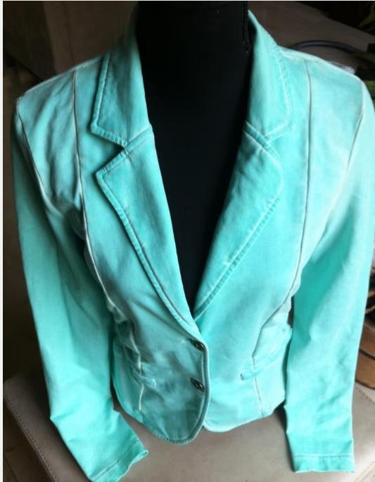 Dames elastisch jasje mt M kleur Jade nieuw, Kleding | Dames, Ophalen of Verzenden, Nieuw, Maat 38/40 (M), Jasje