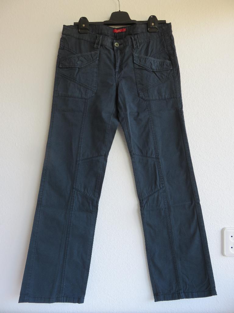 Lange katoenen Esprit broek blauwgroen maat 38, Maat 38/40 (M), Blauw, Ophalen of Verzenden, Zo goed als nieuw