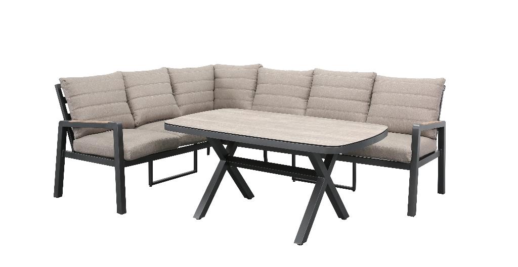 Donna loungeset, Tuin en Terras, Tuinsets en Loungesets, Nieuw, Loungeset, Aluminium, 6 zitplaatsen, Bank, Ophalen