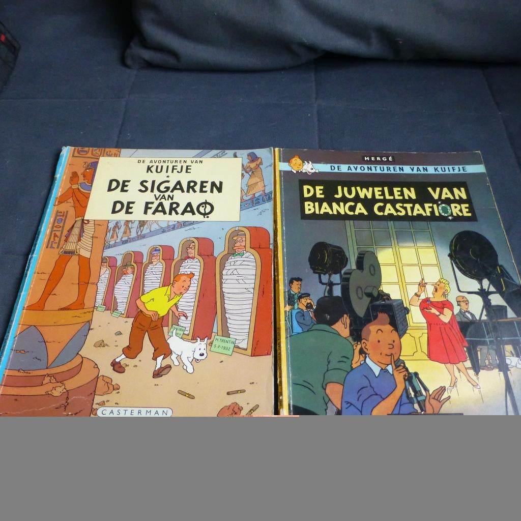 Kuifje Stripboeken uit 1967 en 1969, Gelezen, Ophalen of Verzenden, Meerdere stripboeken, Hergé