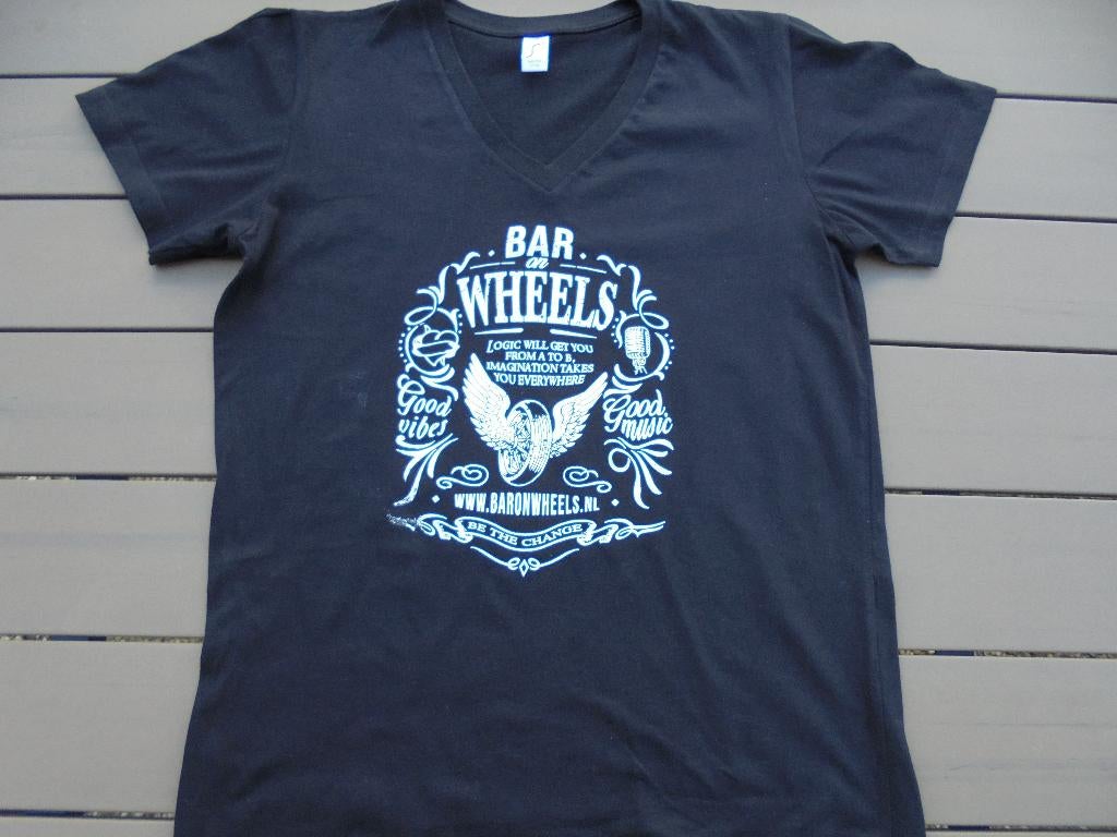Zwart shirt, Kleding | Heren, T-shirts, Maat 48/50 (M), Zwart, Ophalen of Verzenden, Zo goed als nieuw