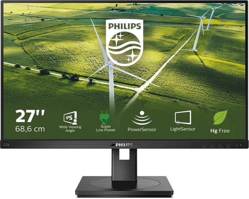 Philips 272B1G - 27 inch Full HD IPS Monitor, Computers en Software, Monitoren, Philips, IPS, Full HD, Ophalen of Verzenden