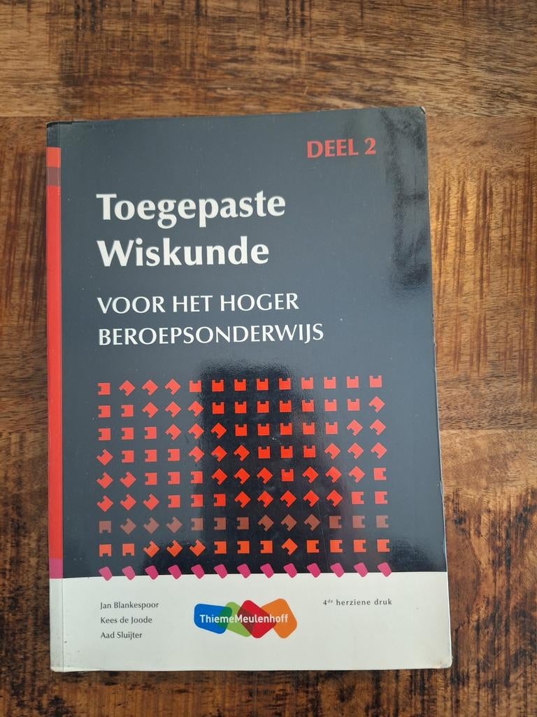 Toegepaste Wiskunde HBO Deel 2, Boeken, Studieboeken en Cursussen, Gelezen, Jan Blankespoor, Beta, HBO