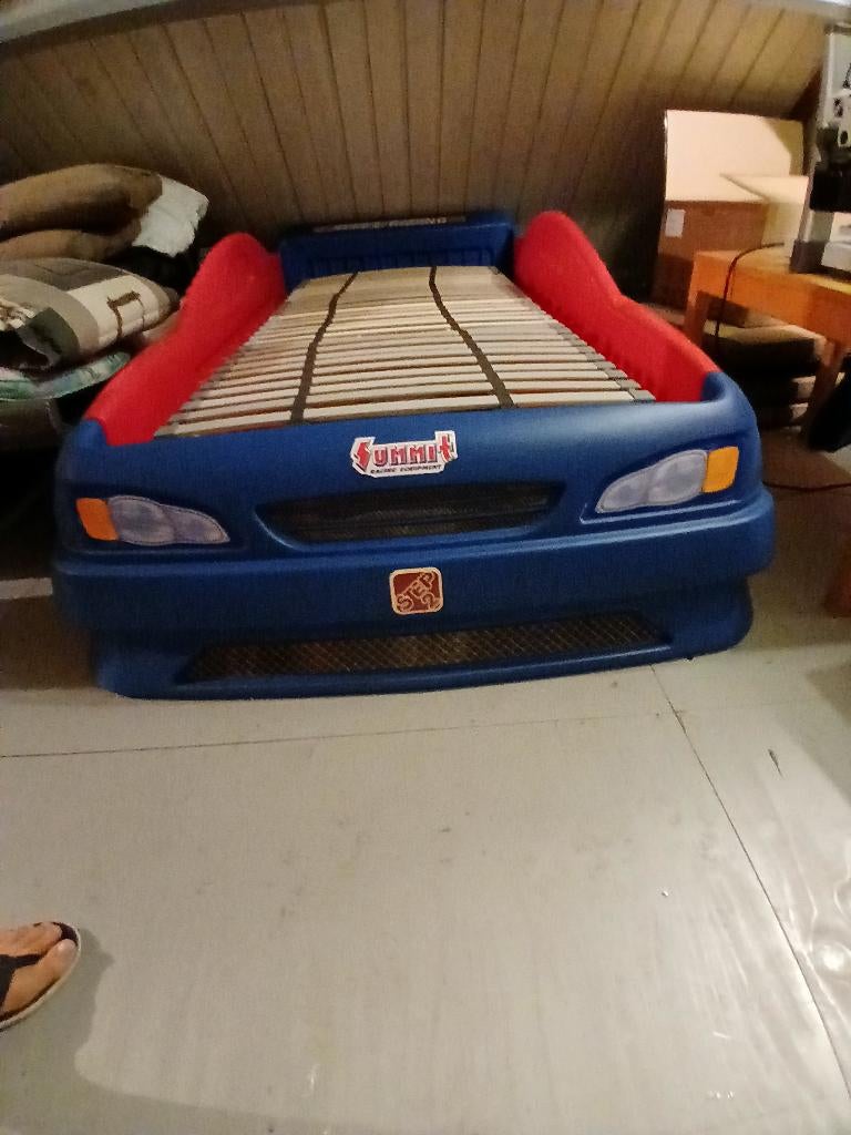 Autobed, Ophalen, 85 tot 100 cm, Gebruikt, Lattenbodem