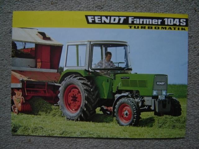 HF 5: Fendt Farmer 104 S, Ophalen of Verzenden, Zo goed als nieuw, Folder